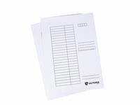 Three-flap folder, cardboard, A4, VICTORIA OFFICE, white